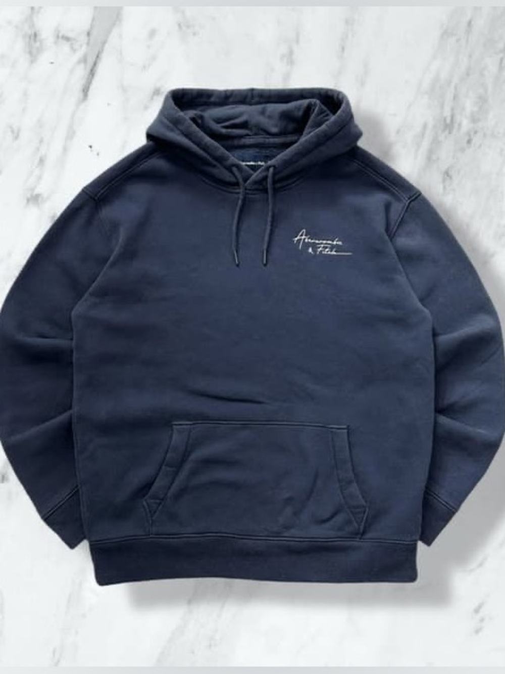 Abercrombie & Fitch Men’s Black Pullover Hoodie Logo Size L